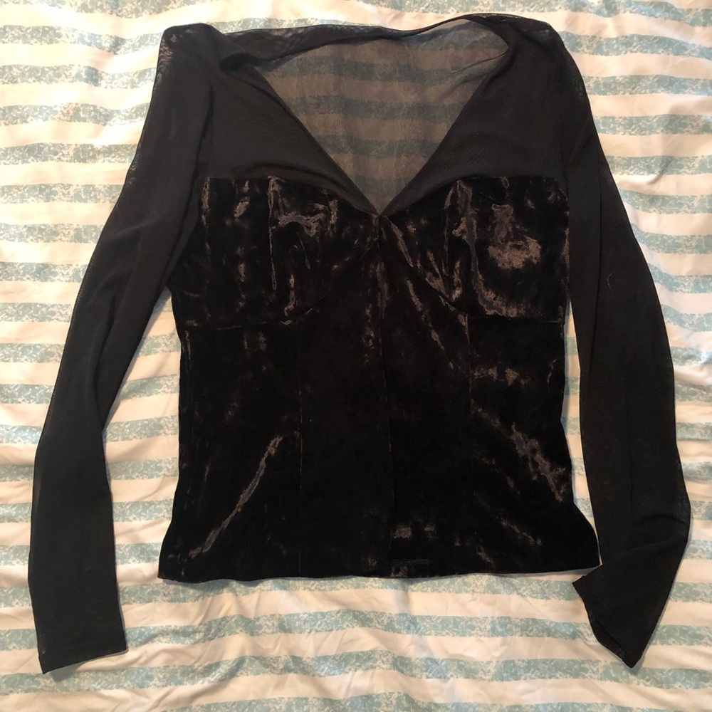 Eva Mendes velvet top